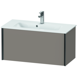 Duravit XViu Waschtisch-Unterschrank XV40790B243 81 x 40 x 39 cm, basalt matt, 1 Auszug, wandhängend, schwarz matt