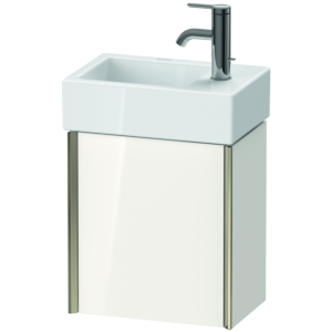 XViu Duravit vasque XV4230LB185 36,4x39,7x23,4 cm, gauche, blanc brillant, 2000 , champagne mat