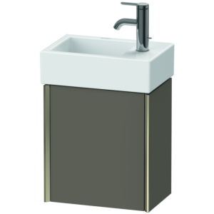 Duravit XViu Waschtisch-Unterschrank XV4230LB190 36,4x39,7x23,4 cm, links, flannel grey seidenmatt, 1 Tür, champagner matt