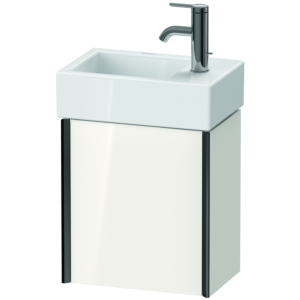 Duravit XViu Waschtisch-Unterschrank XV4230LB285 36,4 x 39,7 x 23,4 cm, links, weiß hochglanz, 1 Tür, schwarz matt