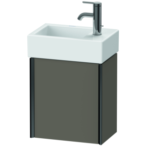 Duravit XViu vanity unit XV4230LB290 36.4 x 39.7 x 23.4 cm, left, flannel gray silk matt, 2000 door, black matt