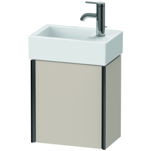 XViu Duravit vasque XV4230LB291 36,4 x 39,7 x 23,4 cm, gauche, taupe mat, 2000 , noir mat