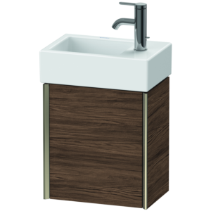 Duravit XViu Waschtisch-Unterschrank XV4230RB121 36,4x39,7x23,4 cm, rechts, nussbaum dunkel, 1 Tür, champagner matt