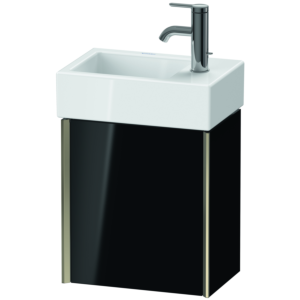 XViu Duravit vasque XV4230RB140 36,4x39,7x23,4 cm, droite, noir brillant, 2000 , champagne mat