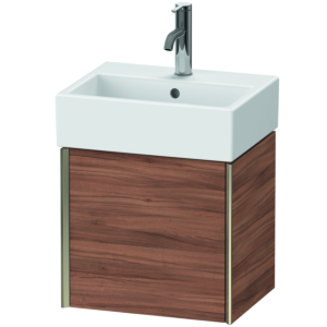 Duravit XViu Waschtisch-Unterschrank XV4231LB179 43,4x33,4x39,7cm, champagner matt, Tür links, nussbaum natur