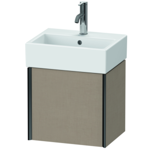Duravit XViu Waschtisch-Unterschrank XV4231LB275 43,4x33,4x39,7cm, schwarz matt, links, leinen