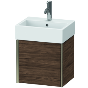 Duravit XViu vanity unit XV4231RB121 43.4x33.4x39.7cm, matt champagne, door on the right, dark walnut