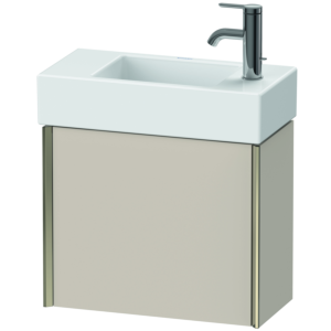 Duravit XViu vanity unit XV4232LB191 48.4x39.7x23.4 cm, left, matt taupe, 2000 door, matt champagne