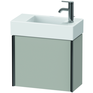 Duravit XViu Waschtisch-Unterschrank XV4232LB207 48,4 x 39,7 x 23,4 cm, links, betongrau matt, 1 Tür, schwarz matt
