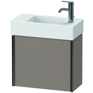 Duravit XViu Waschtisch-Unterschrank XV4232LB243 48,4 x 39,7 x 23,4 cm, links, basalt matt, 1 Tür, schwarz matt