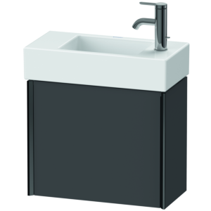 Duravit XViu vanity unit XV4232LB249 48.4 x 39.7 x 23.4 cm, left, graphite matt, 2000 door, black matt