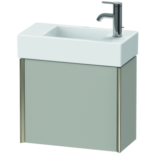 Duravit XViu Waschtisch-Unterschrank XV4232RB107 48,4x39,7x23,4 cm, rechts, betongrau matt, 1 Tür, champagner matt