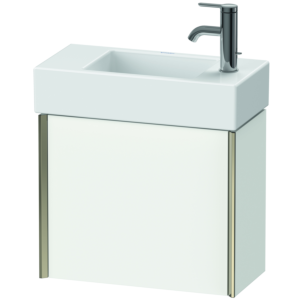 Duravit XViu Waschtisch-Unterschrank XV4232RB118 48,4x39,7x23,4 cm, rechts, weiß matt, 1 Tür, champagner matt