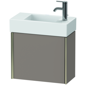 Duravit XViu vanity unit XV4232RB143 48.4x39.7x23.4 cm, right, matt basalt, 2000 door, matt champagne