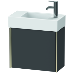 Duravit XViu Waschtisch-Unterschrank XV4232RB149 48,4x39,7x23,4 cm, rechts, graphit matt, 1 Tür, champagner matt