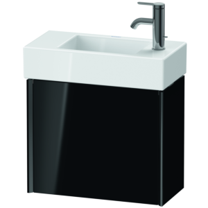 Duravit XViu Waschtisch-Unterschrank XV4232RB240 48,4 x 39,7 x 23,4 cm, rechts, schwarz hochglanz, 1 Tür, schwarz matt