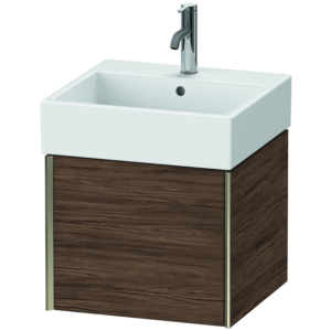 Duravit XViu Waschtisch-Unterschrank XV42330B121 48,4 x 39,7 x 45,4 cm, nussbaum dunkel, 1 Auszug, champagner matt