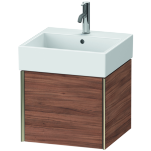 Duravit XViu Waschtisch-Unterschrank XV42330B179 48,4 x 39,7 x 45,4 cm, nussbaum natur, 1 Auszug, champagner matt