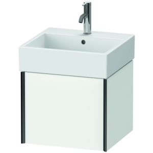 Duravit XViu vanity unit XV42330B218 48.4 x 39.7 x 45.4 cm, matt white, 2000 pull-out, matt black
