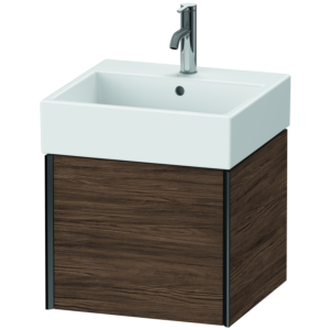 Duravit XViu vanity unit XV42330B221 48.4 x 45.4 x 39.7 cm, dark walnut, 1 drawer, matt black