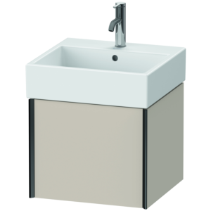 Duravit XViu vanity unit XV42330B291 48.4 x 39.7 x 45.4 cm, matt taupe, 2000 pull-out, matt black