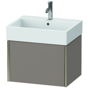 Duravit XViu Waschtisch-Unterschrank XV42340B143 58,4 x 39,7 x 45,4 cm, basalt matt, 1 Auszug, champagner matt