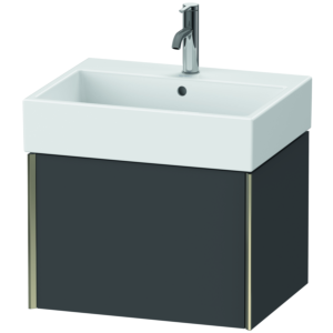 Duravit XViu Waschtisch-Unterschrank XV42340B149 58,4 x 39,7 x 45,4 cm, graphit matt, 1 Auszug, champagner matt