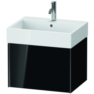 Duravit XViu Waschtisch-Unterschrank XV42340B240 58,4 x 39,7 x 45,4 cm, schwarz hochglanz, 1 Auszug, schwarz matt