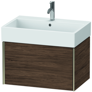 Duravit XViu Waschtisch-Unterschrank XV42350B121 68,4 x 39,7 x 45,4 cm, nussbaum dunkel, 1 Auszug, champagner matt