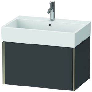 Duravit XViu Waschtisch-Unterschrank XV42350B149 68,4 x 39,7 x 45,4 cm, graphit matt, 1 Auszug, champagner matt