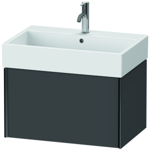 Duravit XViu Waschtisch-Unterschrank XV42350B249 68,4 x 39,7 x 45,4 cm, graphit matt, 1 Auszug, schwarz matt