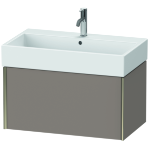 Duravit XViu Waschtisch-Unterschrank XV42360B143 78,4 x 39,7 x 45,4 cm, basalt matt, 1 Auszug, champagner matt