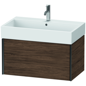 XViu Duravit vasque XV42360B221 78,4 x 39,7 x 45,4 cm, 2000 foncé, coulissant match1, noir mat
