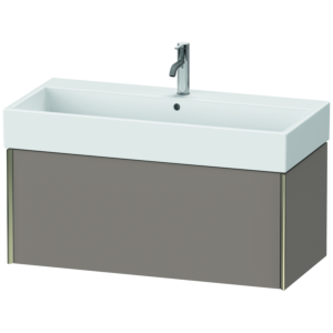 Duravit XViu Waschtisch-Unterschrank XV42370B143 98,4 x 39,7 x 45,4 cm, basalt matt, 1 Auszug, champagner matt