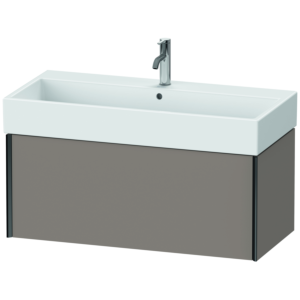Duravit XViu vanity unit XV42370B243 98.4 x 39.7 x 45.4 cm, basalt matt, 2000 pull-out, black matt