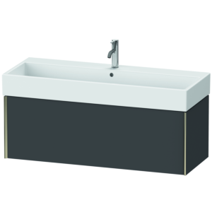 Duravit XViu Waschtisch-Unterschrank XV42380B149 118,4 x 39,7 x 45,4 cm, graphit matt, 1 Auszug, champagner matt