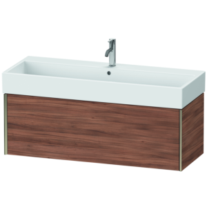 Duravit XViu Waschtisch-Unterschrank XV42380B179 118,4 x 39,7 x 45,4 cm, nussbaum natur, 1 Auszug, champagner matt