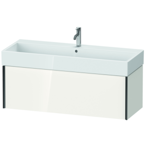 Duravit XViu vanity unit XV42380B222 118.4 x 39.7 x 45.4 cm, white high gloss, 2000 pull-out, black matt