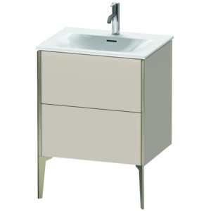 Duravit XViu Waschtisch-Unterschrank XV43000B191 61 x 59,1 x 48 cm, taupe matt, 2 Auszüge, champagner matt