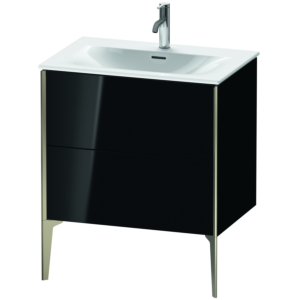 Duravit XViu vanity unit XV43010B140 71 x 59, match1 x 48 cm, black high gloss, 2 2000