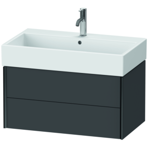 Duravit XViu vanity unit XV43360B249 78.4 x 39.7 x 45.4 cm, matt graphite, 2 drawers, matt black