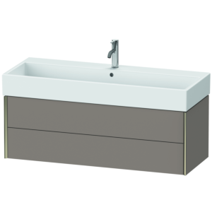 Duravit XViu Waschtisch-Unterschrank XV43380B143 118,4 x 39,7 x 45,4 cm, basalt matt, 2 Schubkästen, champagner matt