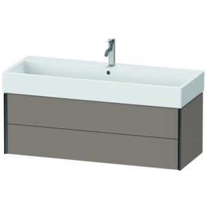 Duravit XViu vanity unit XV43380B243 118.4 x 39.7 x 45.4 cm, basalt matt, 2 drawers, black matt