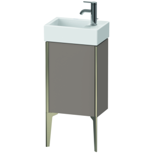 Duravit XViu Waschtisch-Unterschrank XV4530LB143 36,4 x 49,3 x 23,4 cm, links, basalt matt, 1 Tür, champagner matt