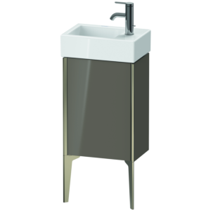 Duravit XViu vanity unit XV4530LB189 36.4 x 49.3 x 23.4 cm, left, flannel gray high gloss, 2000 door, matt champagne
