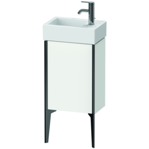 Duravit XViu Waschtisch-Unterschrank XV4530LB218 36,4 x 23,4 x 49,3 cm, links, weiß matt, 1 Tür, schwarz matt