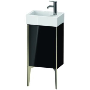 Duravit XViu Waschtisch-Unterschrank XV4530RB140 36,4 x 49,3 x 23,4 cm, rechts, schwarz hochglanz, 1 Tür, champagner matt
