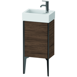 Duravit XViu Waschtisch-Unterschrank XV4530RB221 36,4 x 49,3 x 23,4 cm, rechts, nussbaum dunkel, 1 Tür, schwarz matt