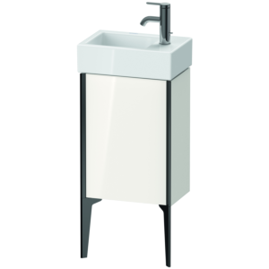 Duravit XViu Waschtisch-Unterschrank XV4530RB285 36,4 x 49,3 x 23,4 cm, rechts, weiß hochglanz, 1 Tür, schwarz matt