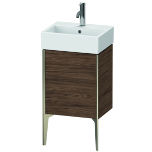 Duravit XViu Waschtisch-Unterschrank XV4531LB121 43,4x33,4x49,3cm, champagner matt, Tür links, nussbaum dunkel